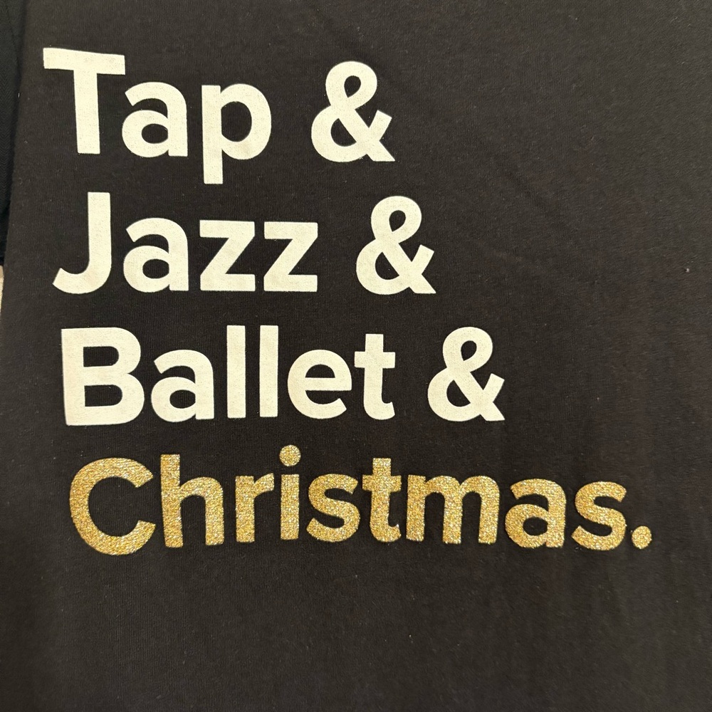 Radio City Rockettes Christmas Spectacular Dance Tee Slim Fit Women’s Size Small